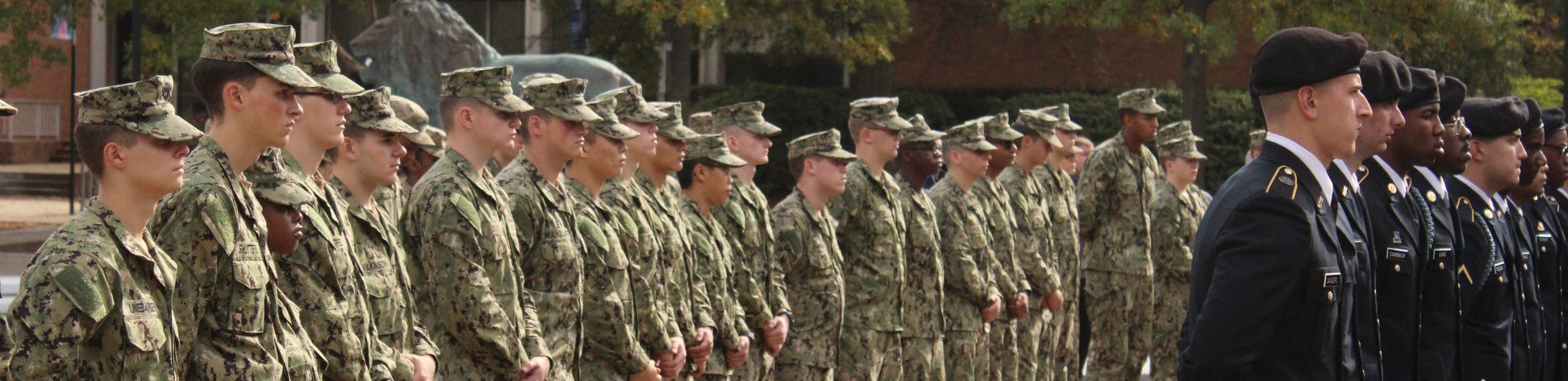 Naval Midshipmen in formation