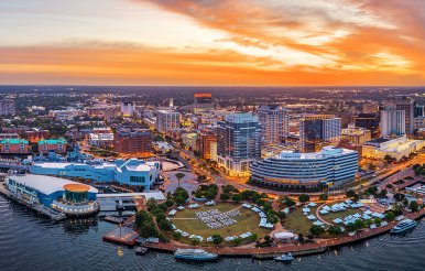 Downtown Norfolk Sunset 