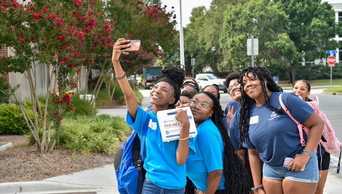 First-Year Service Experience students